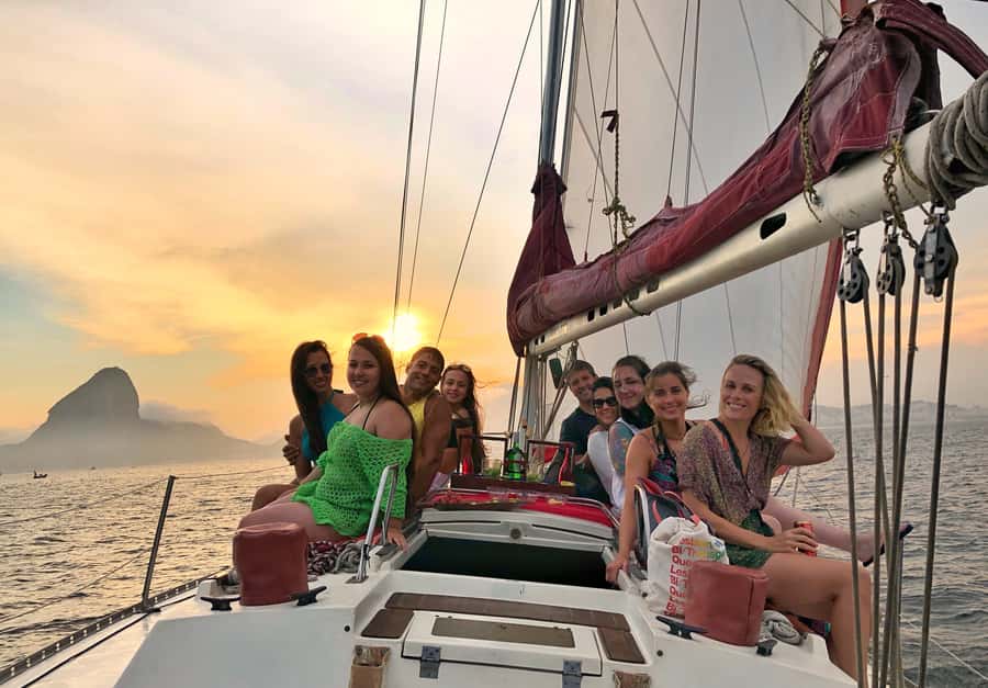 Rio de Janeiro: Sunset Sailing Tour - Swimming depends on the captain