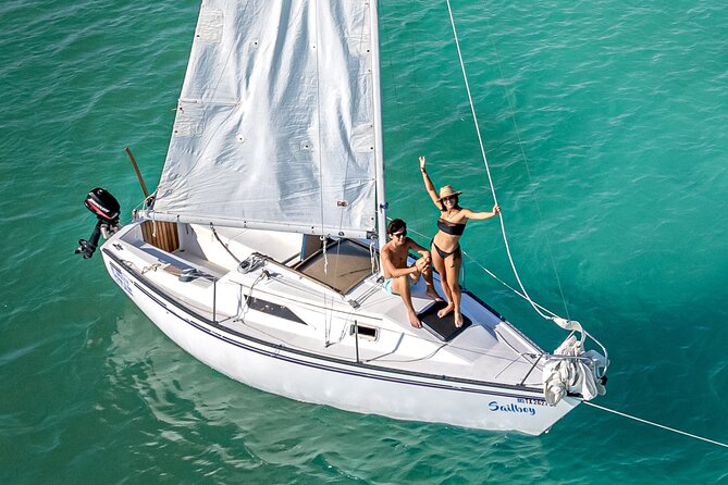 Sailboat tour across the seven colors lagoon in Bacalar - The bird sanctuary and quiet time on the water