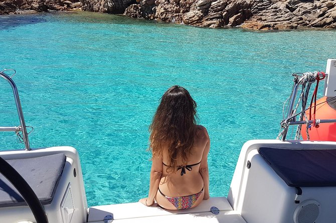 Sailboat tour from PALAU to the Maddalena Archipelago. - Pink Beach from the water