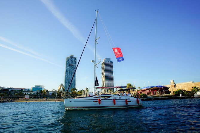 Sailing and Wine Tasting Experience Small Group in Barcelona - The beach route from Bogatell to Montgat