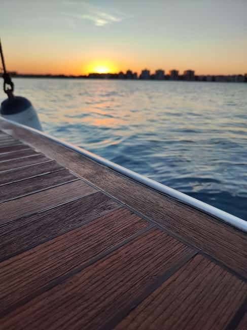 Sailing with sunset and swim in the sea - The coastal route to Los Náufragos Beach and Punta Prima