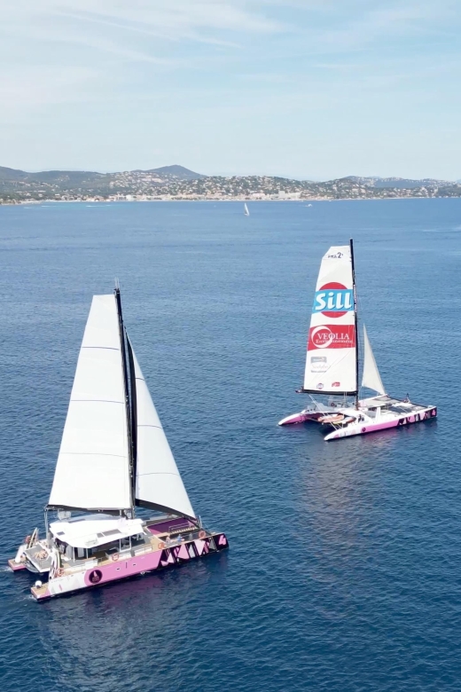 Saint Tropez: Evening Catamaran Party with Welcome Drink - Drinks and food: what you pay for onboard