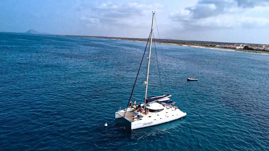 Sal, Cape Verde: Half day on Cuba Libre sailing yacht - Setting out from Bikini Beach