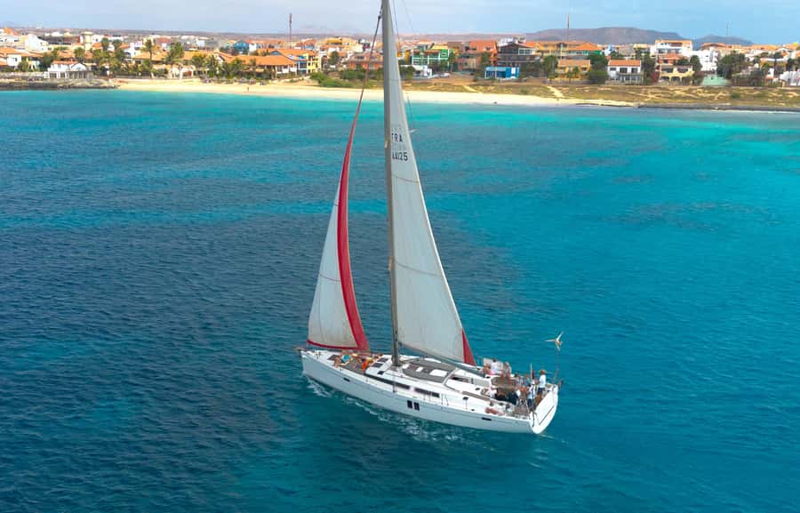 Sal, Cape Verde: Half day on Cuba Libre sailing yacht - Watching for dolphins and flying fish