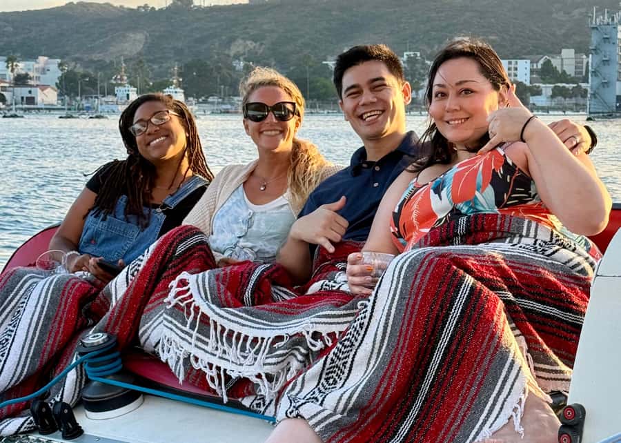 San Diego Bay: 2.5 hour Pure Catamaran Sailing Cruise - A small catamaran with room to breathe