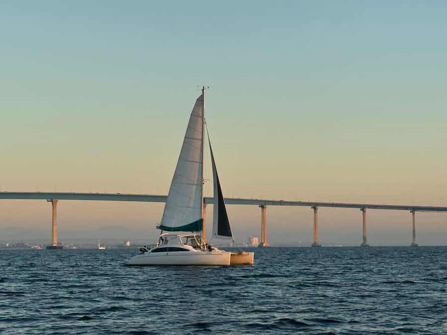 San Diego Bay: 2.5 hour Pure Catamaran Sailing Cruise - San Diego Bay sights from the water