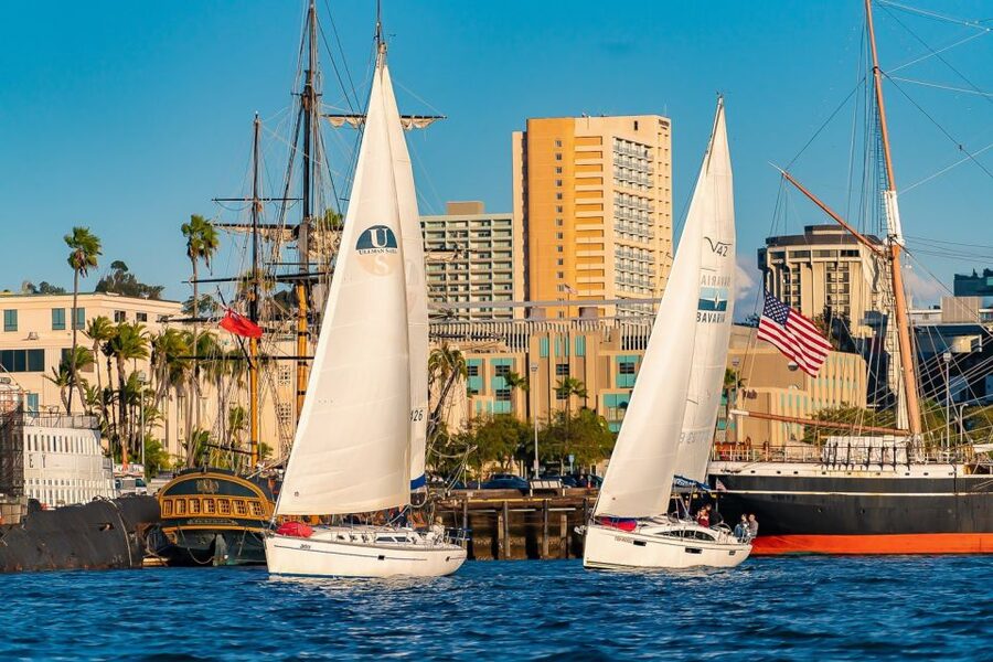 San Diego: Relax on a Morning, Day or Sunset Luxury Sail - The San Diego Bay views begin early