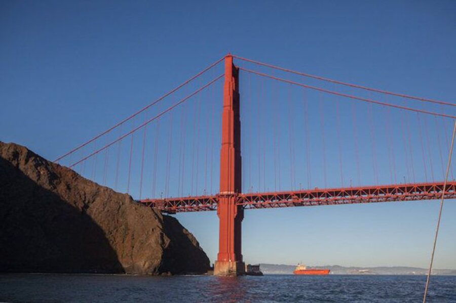 San Francisco: Golden Gate Bridge Catamaran Cruise - Sailing beneath the Golden Gate Bridge