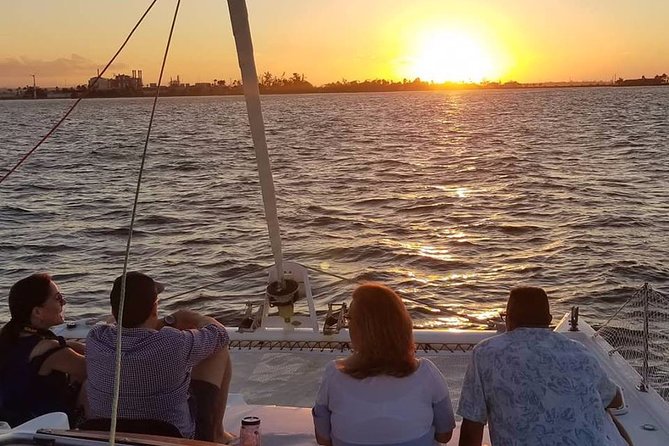 San Juan Catamaran Sunset Sail with Drinks Included - A quiet sunset on San Juan Bay