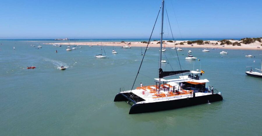 Sancti Petri: Catamaran Cruise with Swim Stop and lunch - Cadiz Bay from the open water
