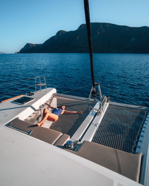 Santorini: All-Inclusive Private Catamaran Experience - What the private price really buys