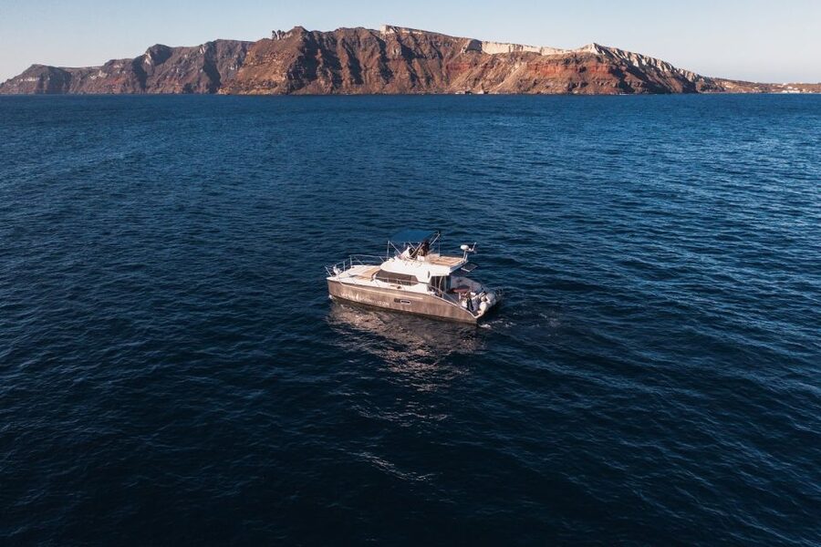 Santorini: Caldera Private Power Catamaran Cruise - Transfers make the day easier, with one important limit