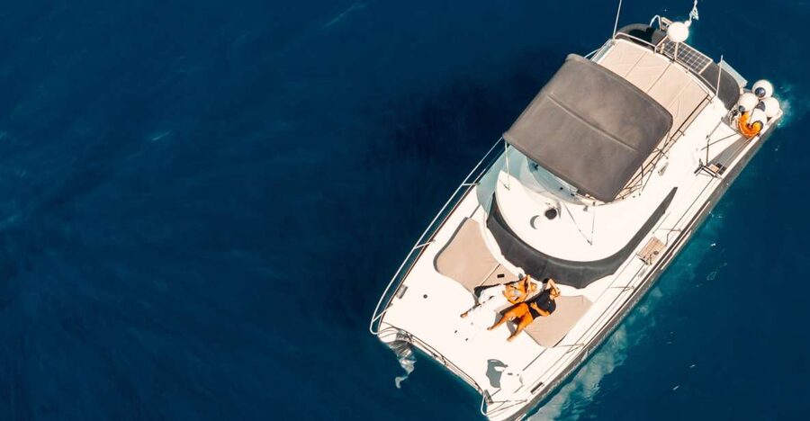Santorini: Caldera Private Power Catamaran Cruise - The volcano and hot springs bring the geology to life