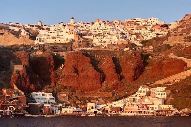 Santorini Catamaran Cruise with Greek Meal, Open-Bar and Sunset - Choosing Morning or Sunset
