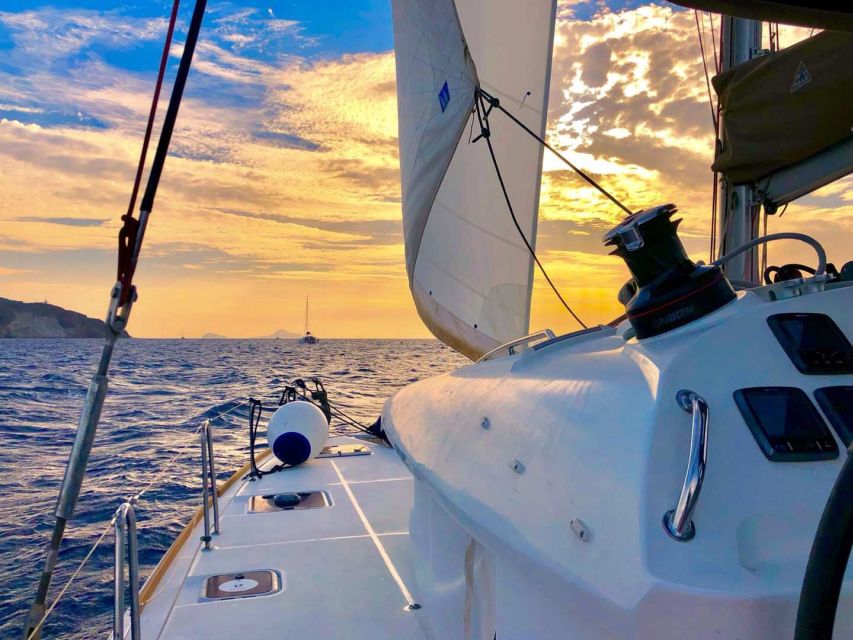 Santorini: Catamaran Cruise with Lunch, Drinks, & Oia Visit - Thirassia: the main swimming and lunch stop