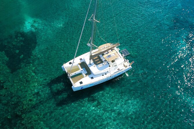 Santorini Classic Catamaran Cruise with BBQ, Drinks and Transfers - The BBQ is better than a token boat lunch