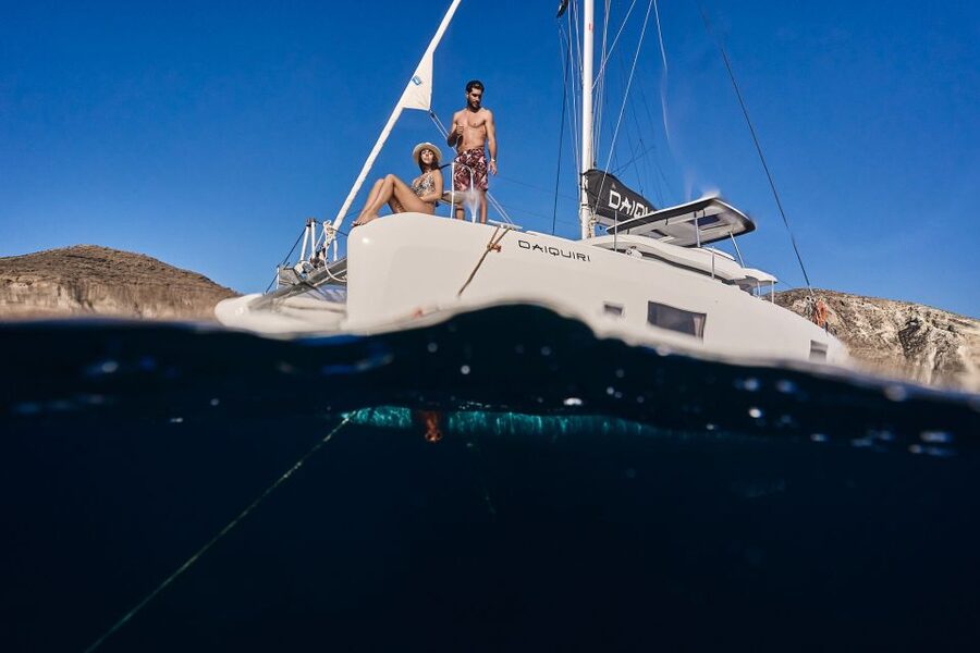 Santorini: Day Luxury Catamaran Cruise with Meal & Drinks - Service, Crew, and What to Expect