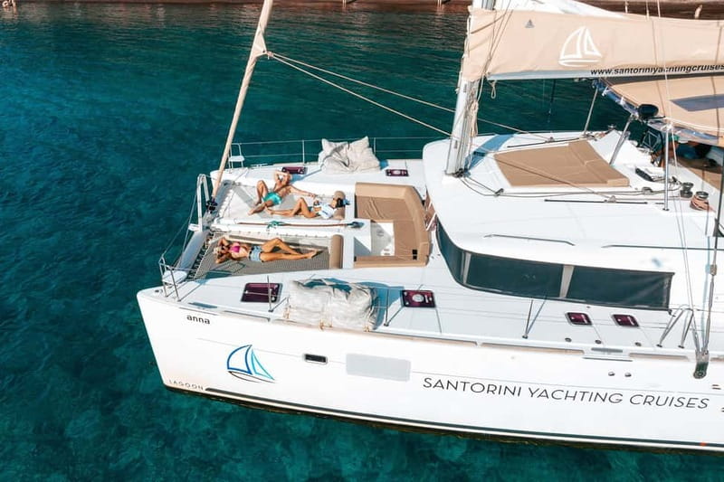 Santorini: Luxury Catamaran Cruise with Lunch, BBQ & Drinks - Why this cruise works well for seeing Santorini from the water