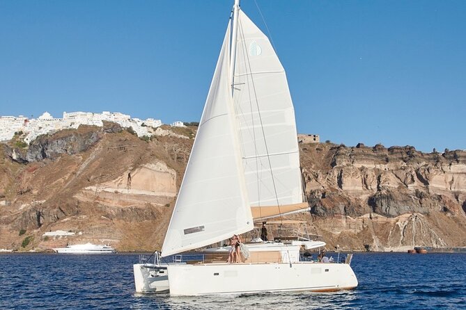 Santorini Platinum Catamaran Cruise with Meal, BBQ and Open Bar - Why a boat is the smart way to see Santorini