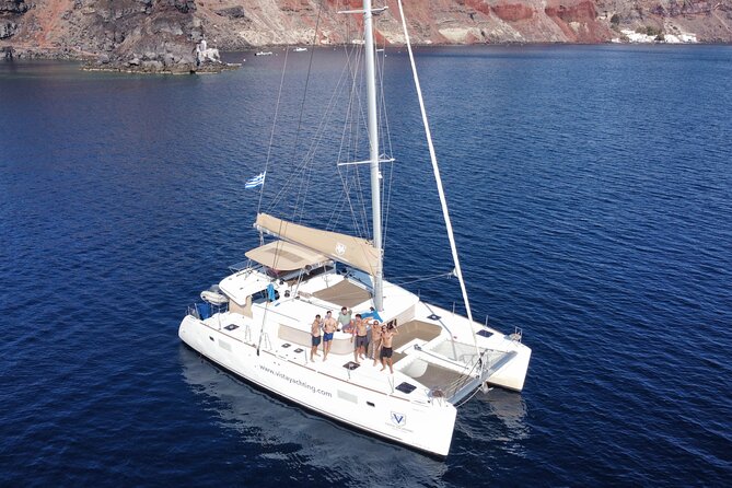Santorini Platinum Catamaran Cruise with Meal, BBQ and Open Bar - Who will enjoy this most