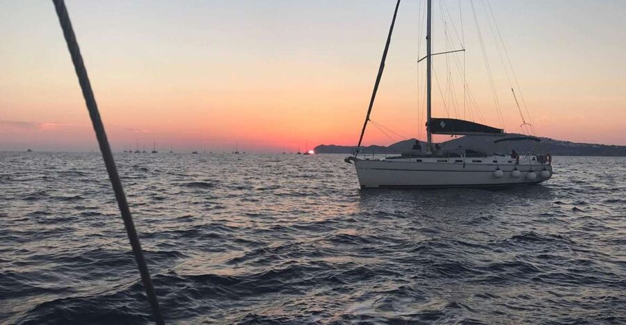 Santorini: Private 5-Hour Sunset Sailing Tour with Dinner - Thirassia brings the best swimming stop