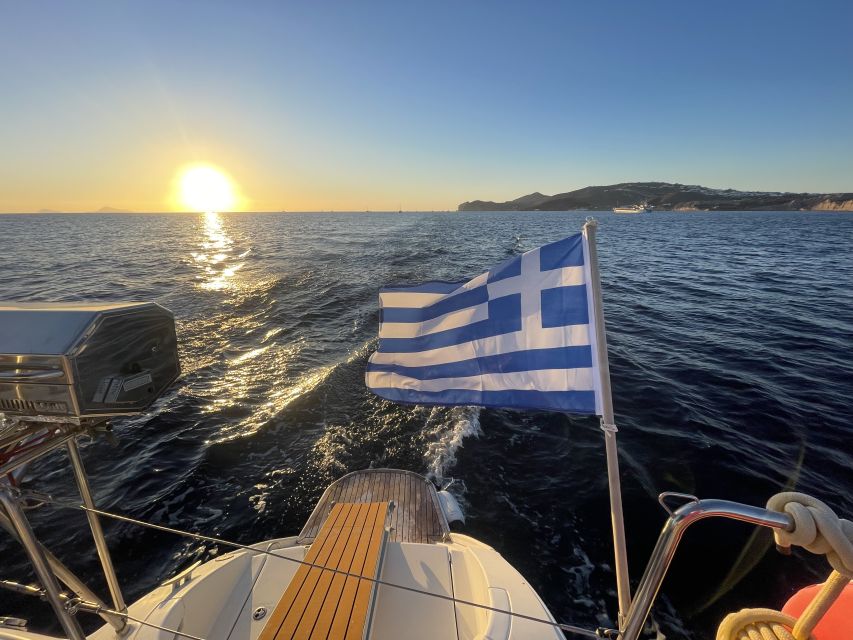 Santorini: Private All-In Catamaran Cruise, with Food|Drinks - Forty minutes beneath the Santorini caldera