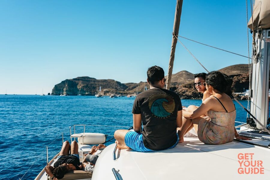 Santorini: Private Catamaran Tour with BBQ Meal and Drinks - Comfort, crew, and what the price buys you