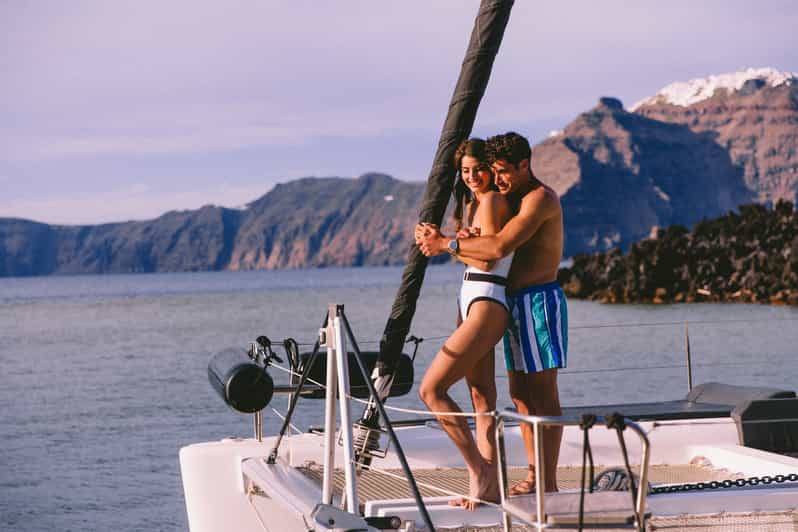 Santorini: Private Catamaran Tour with BBQ Meal and Drinks - Starting at Vlychada on the island’s southern coast
