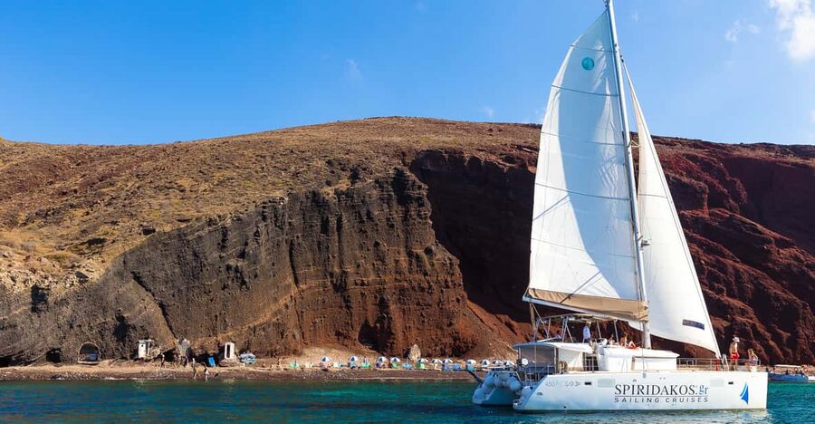 Santorini: Sailing Catamaran Cruise with BBQ and Drinks - Key points to know before sailing