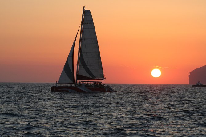 Santorini Sailing Dream Catcher with BBQ Lunch and Drinks - What the catamaran feels like during five hours