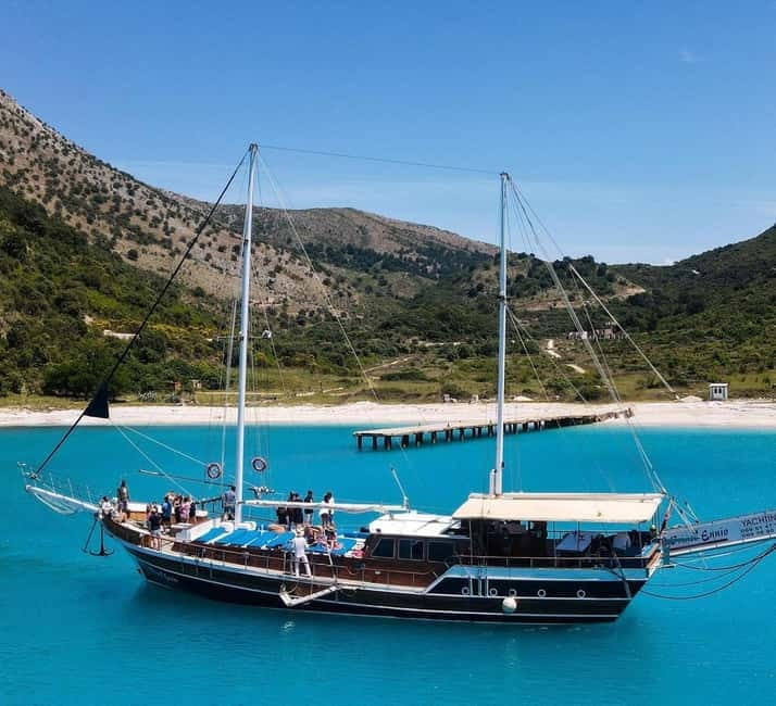 Saranda: Discover Secret Bays with Prince Ennio Yacht Tour - Kakome Beach, a quiet bay for swimming