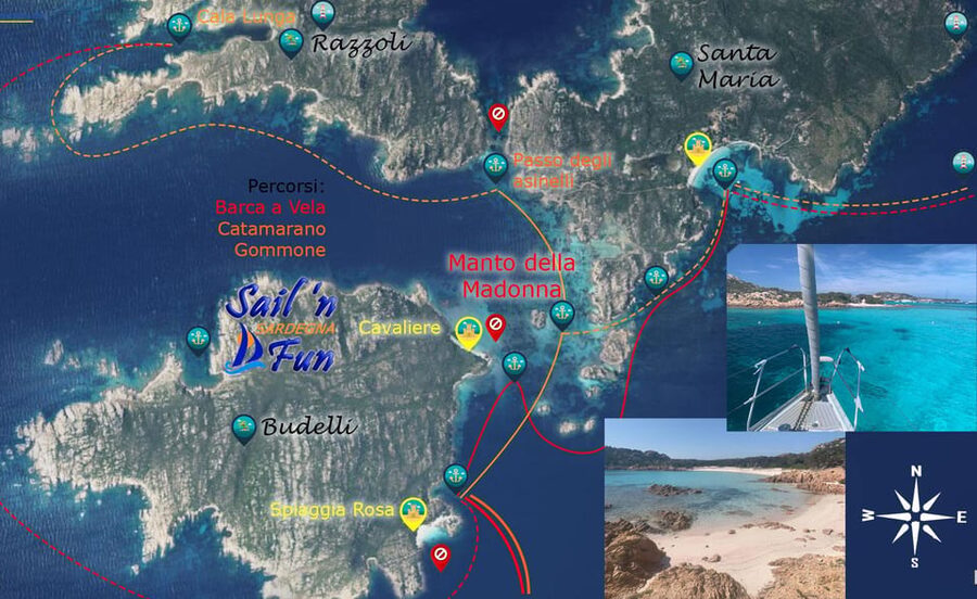 Sardinia: La Maddalena/Palau Catamaran Day Trip with Lunch - Seven hours on a small catamaran