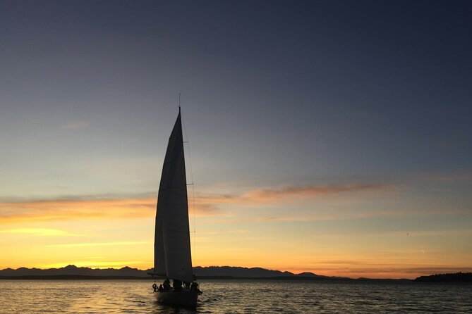 Seattle Sunset Sail BYOB - Leaving the Seattle Waterfront behind