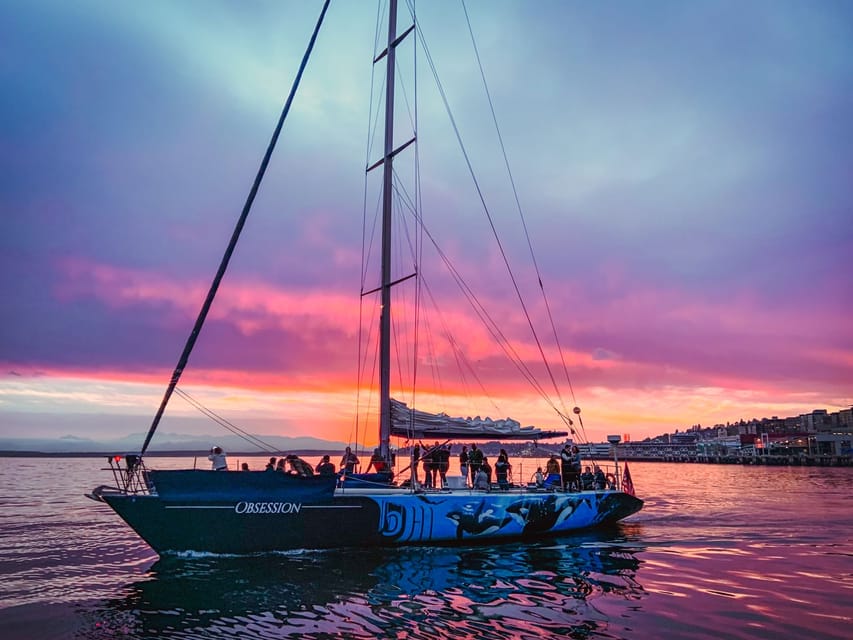 Seattle: Sunset Sailing Cruise - A 70-Foot Yacht Built To Sail