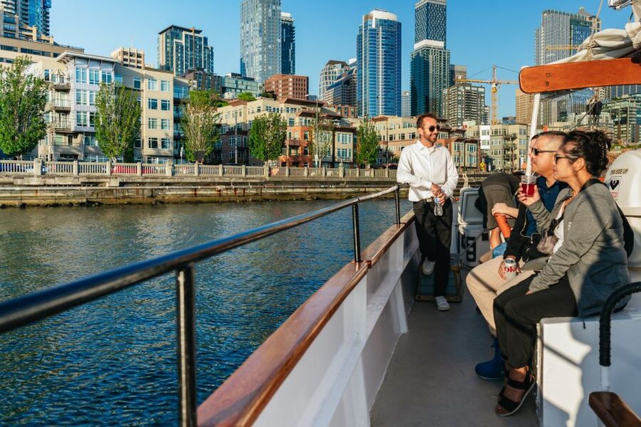 Seattle: Tall Sailboat Sunset Harbor Cruise - Setting out from Pier 66 on the Bay Lady