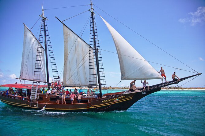 Set Sail in Aruba: Jolly Pirate Cruise with Snorkel Adventure - Sailing from MooMba Beach on a classic schooner