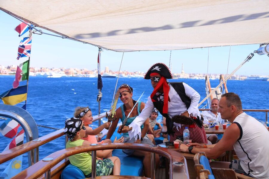 Sharm: Pirates Sailing Boat cruise with transfers & lunch - What the children’s program really means