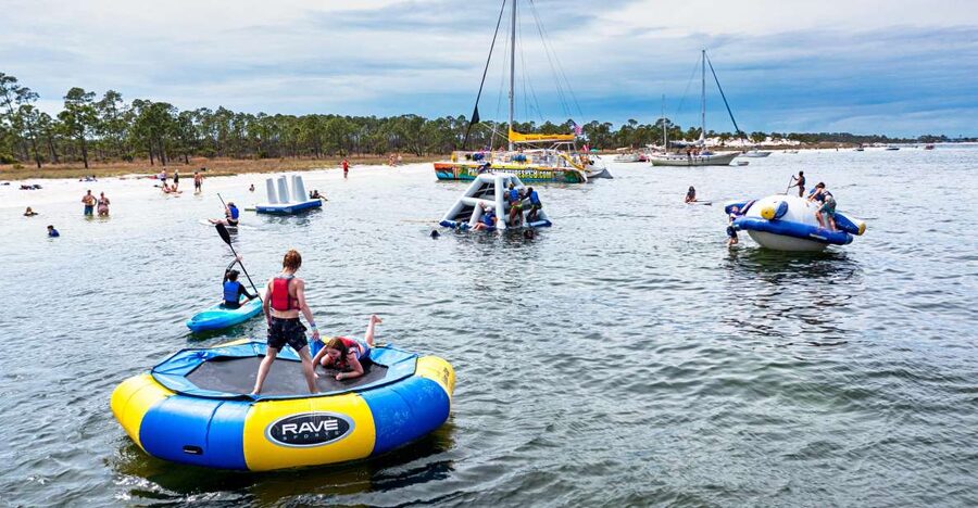 Shell Island: Adventure Tour on the Privateer Catamaran - A slower hour on the catamaran