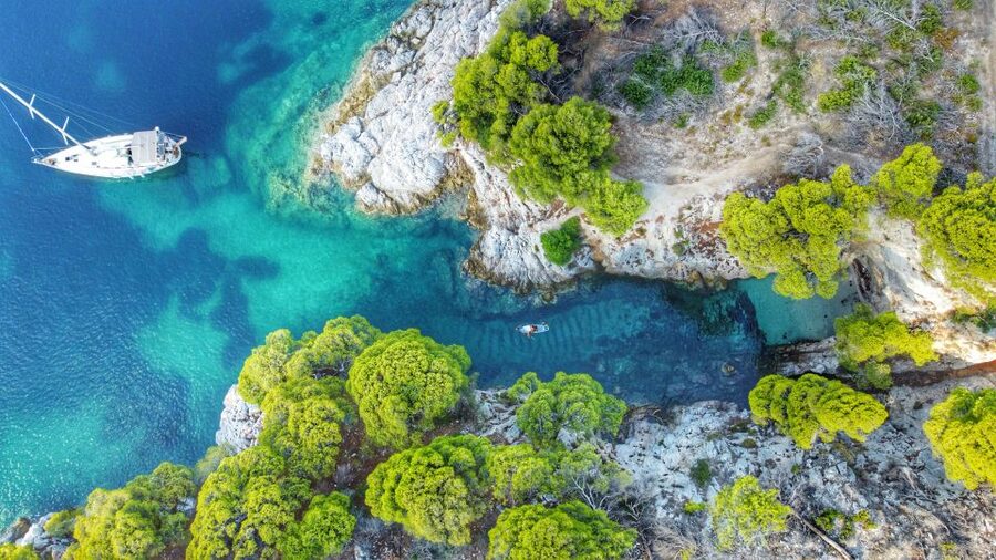 Skiathos: Full-Day Sailing Cruise with Lunch - Setting sail from Skiathos at 10:15