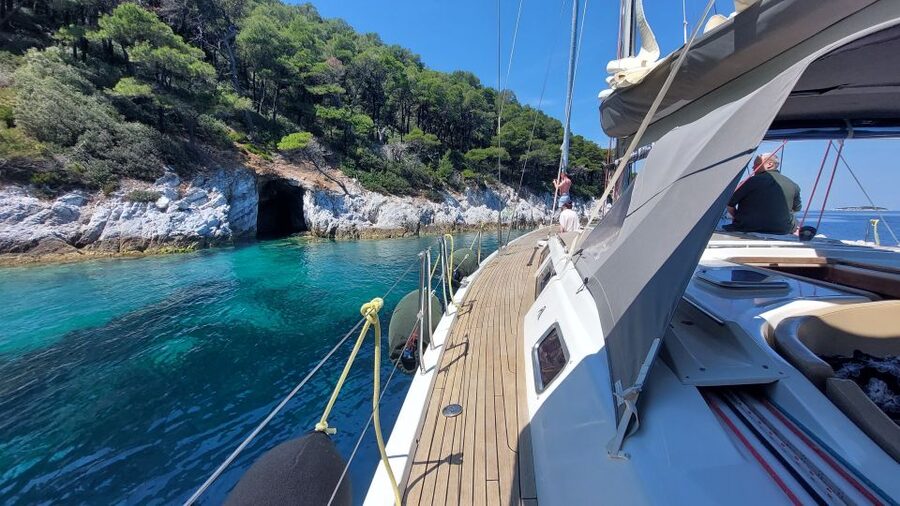 Skiathos: Full-Day Sailing Cruise with Lunch - Dasia Sea Caves, weather permitting