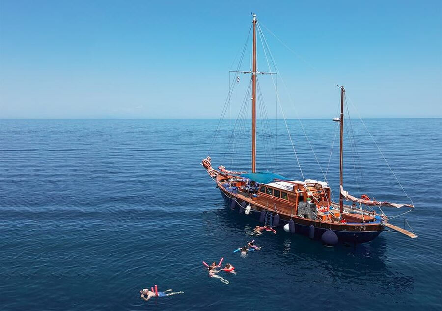 Skiathos: Wooden Sailboat Full- or Half-Day Trip with Meal - What the $159 price really covers