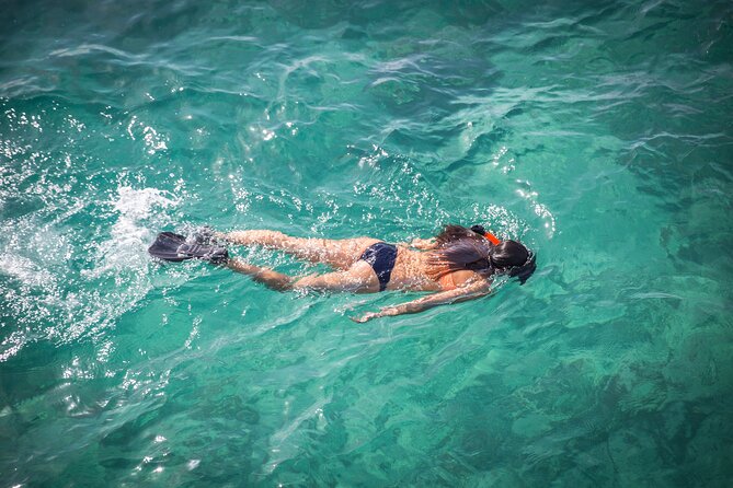 Small-Group Cruising and Snorkeling Catamaran Tour - The waist-deep sandbar and floating bar