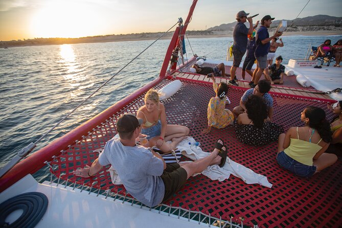 Snorkel & Sunset Sail in Cabo San Lucas - Sunset dinner near Cabo’s rock formations