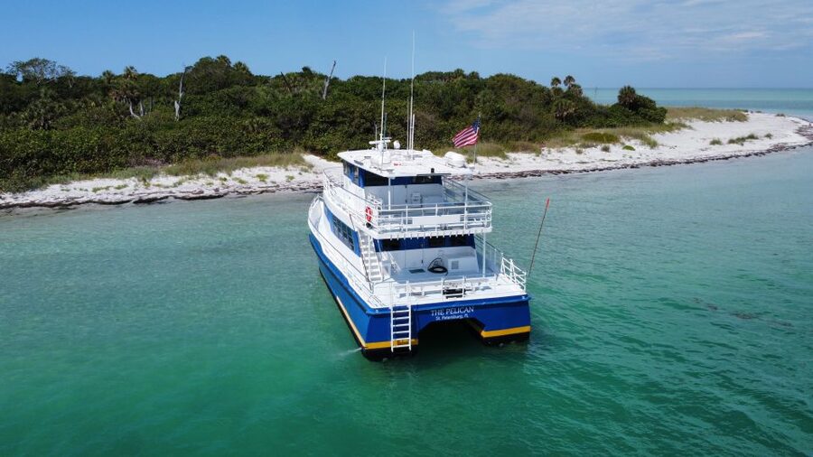 St. Petersburg, FL: 4-Hour Catamaran Cruise to Egmont Key - The ride from St. Petersburg Pier to open water