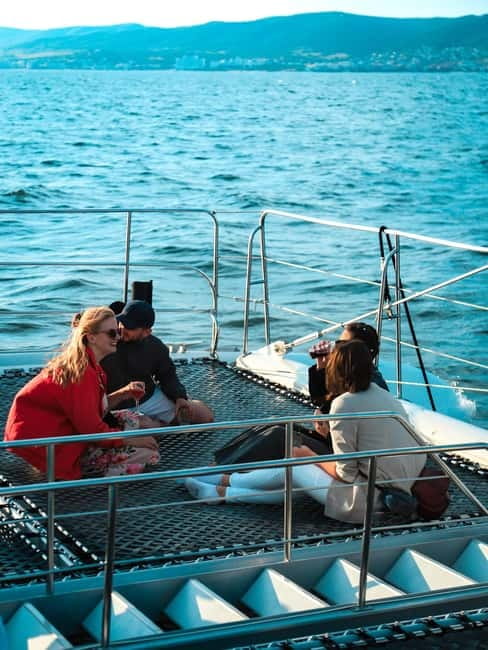 Sunny Beach, Bulgaria: Half-Day Black Sea Catamaran Cruise - The outward cruise across the Black Sea