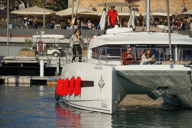 Sunset Catamaran: Small Group, Drinks, Snacks & Dinner Upgrade - Watching Barcelona change color from the sea