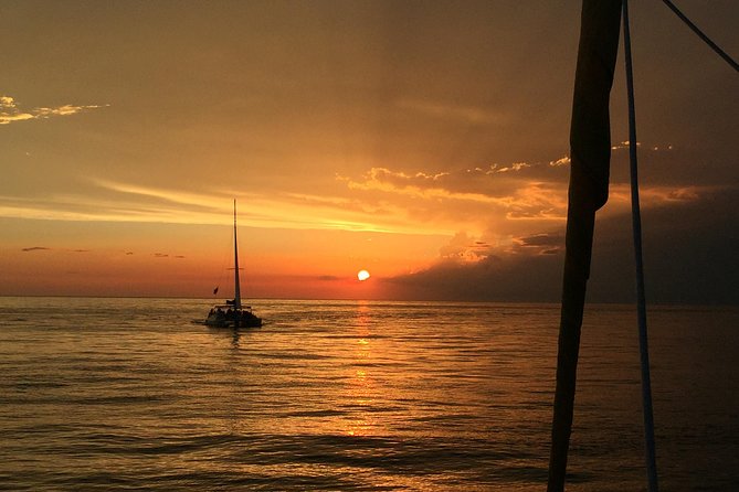 Sunset Dolphin Sail Aboard the Footloose Catamaran - The dolphin search along Panama City Beach