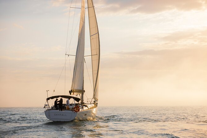Sunset On A Luxury Sailboat From Port Olimpic - What the two-hour timing gets right