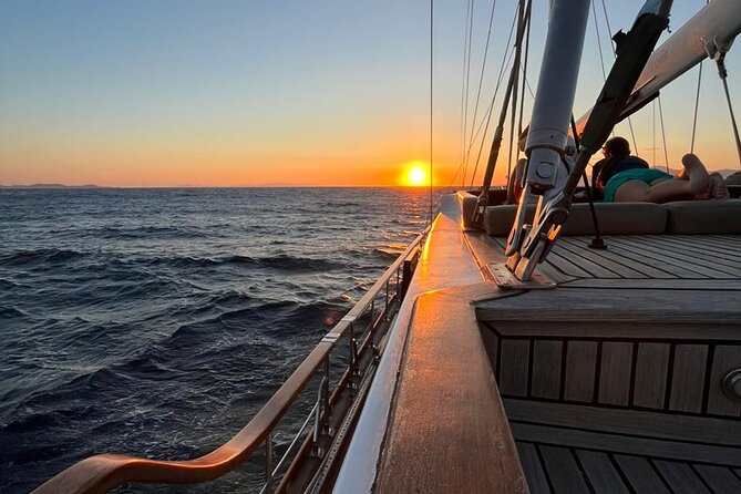 Sunset Sail Cruise to Rhenia, Mykonos Beach Safari, Dinner&Drinks - Swimming and snorkeling from the yacht