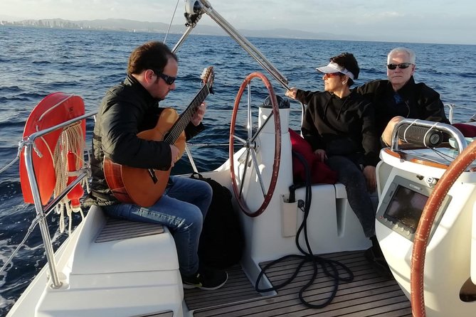 Sunset Sailing Experience w/ Live Spanish Guitar & Spanish Tapas - Calm water or a rough ride